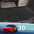 thumbnail image 2 of Unique Bargains Flat Face Cargo Liner Rear Trunk Mat Trunk Cargo Luggage Boot Tray Mat Vertical Stripes Pattern for Honda Civic Hatchback 2022-2025 Anti-Slip, 2 of 7
