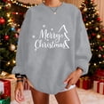 thumbnail image 2 of Christmas Baggy Sweatshirts for Women Xmas Printed Dropped Long Sleeve Fashion Graphic Holiday Pullover Tops (XL, Gray #B), 2 of 5