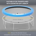 thumbnail image 4 of Soozier 12ft Trampoline Replacement Pad - Light Blue Spring Cover with EPE Foam | Safe Garden Trampoline Accessory for Outdoor Fun, 4 of 7