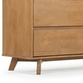thumbnail image 6 of Max & Lily Solid Wood Scandinavian 6 Drawer Dresser, Pecan, 6 of 12