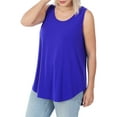 thumbnail image 3 of Zenana Women & Plus Relaxed Fit Scoop Neck Sleeveless Round Hem Blouse Tank Top, 3 of 3