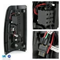 thumbnail image 3 of AKKON - For 1999-2002 Chevy Silverado | 1999-2006 GMC Sierra Smoked LED Tail Lights + Smoked LED 3Rd Brake Lamp, 3 of 7