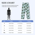thumbnail image 4 of Vsdgher Flamingos And Palms Print Mens Pajama Pants Sleep & Lounge Pants, PJ Bottoms With elastic waistb and Pockets, 4 of 5