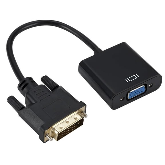 DVI-D to VGA Adapter, 24 1 Pin Male to Female Gold Plated Video Converter Cable for PC, Laptop, Monitor, Projector, HDTV - Does NOT Support Reverse Use