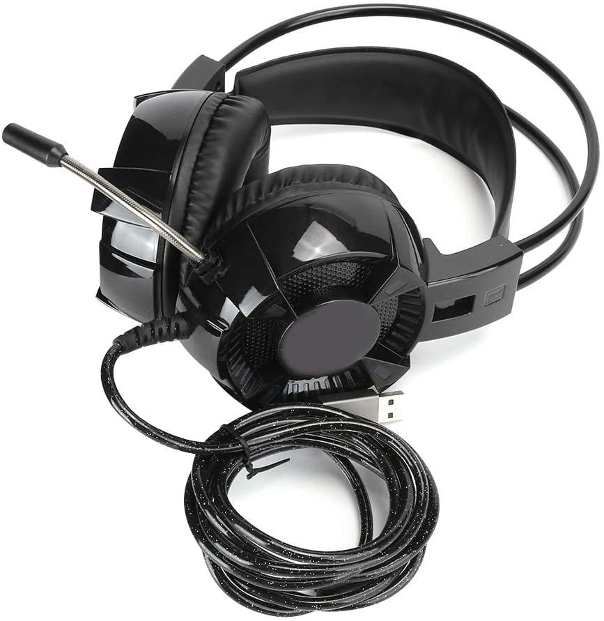 SAYDY Gaming Headset,USB Gaming Headset 7.1 Surround,Builtin Sound Card