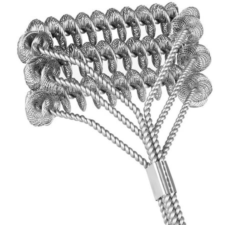 Cleaning Stainless Steel Cooking Grates BBQ Stainless Steel Grill Cleaning Brush 100% Rust Resistant for Grill Cooking Grates ()