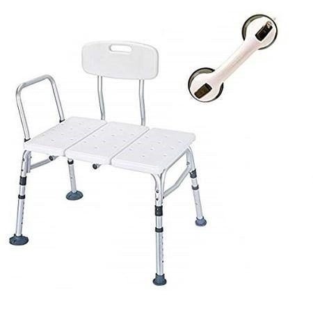 Healthline Tub Transfer Bench With Back And Free Balance Assist