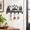 Elk Forest, variant on Beach Palm Tree Metal Wall Mount Key Holder Organizer with 6 Hooks