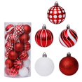 thumbnail image 3 of Colgantes decorativos con tema de colores delicados y colgantes brillantes para árbol de Navidad, 60mm, 30 piezas, 3 of 5