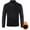 Black, variant on Men's V Neck Knit Sweater Vest Long Sleeve Layered Look Casual Office Pullover