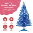 thumbnail image 2 of Árbol de Navidad con forma de guirnalda, 1,2 m, color azul y pino, con luces, 2 of 6