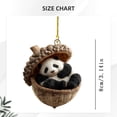 thumbnail image 3 of 6PC Christmas Trees Hanging Animal Ornaments – Cozy Christmas Ornaments 2D Acrylic Cute Animal Christmas Trees Hanging Decorations Rustic Nature Themed Home Decor Animal Lovers, 3 of 5