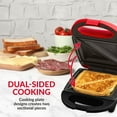 thumbnail image 5 of MyMini Sandwich Maker Grill, 520 watts, Red, 5 of 10