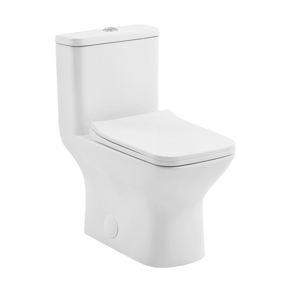 Swiss Madison Carre One Piece Square Toilet Dual Flush 1 1 1 6 Gpf 