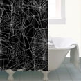 thumbnail image 4 of Retro Halloween Shower Curtain Trick or Treat Candy Darkness Theme Waterproof Fabric,72x84 inch Shower Curtain, 4 of 6