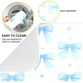 thumbnail image 2 of Blue Bow Ribbon Dish Drying Mat for Kitchen Countertop 18x24 Bowknot White Coquette Pattern Large Drying Mat Reusable Quick Dry Dish Sink Mats Easy Clean Decorative Essentials, 2 of 7