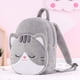 thumbnail image 3 of Mochila de Felpa Lazada Para Bebés con Forma de Gato Gris 3+, 3 of 9