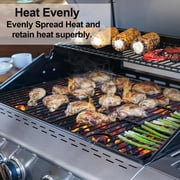 Grill Grates for Nexgrill Home Depot 720-0830H 720-0783E 720-0670C, 17 Inch Cast Iron Replacement Parts for Nexgrill 720-0888 720-0888N Charbroil 463241113 463446015 720-0670D, Master Forge 1010037