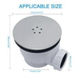 thumbnail image 4 of Contemporary Shower Waste Trap Long Lasting Shower Drain Waste Trap Versatile Shower Tray Drain Improve Bathroom Style, 4 of 8