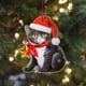 thumbnail image 1 of Colgante de Gato para Árbol de Navidad, Divertido Adorno Acrílico, Colorido Adorno Navideño, Ideal para Interiores y Exteriores, Regalo para Fiestas Navideñas, Multitarea para El Hogar, Diseño de Una, 1 of 3