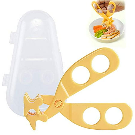 

OBloved Baby Food Scissor Cutter Multifunction Masher Grinder Chopper Crusher Home and Kitchen Food Slicer Shears Safe Feeding Tool with Travel Storage Case Perfect for Babies & Toddlers