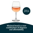 thumbnail image 4 of Libbey 8552 Vina Wine Tasting Glasses, 12.75 Oz, Clear, Elegant Drinking Glasses Set of 12, Modern Dishwasher Safe Wine Set for Gatherings, Events, 4 of 5