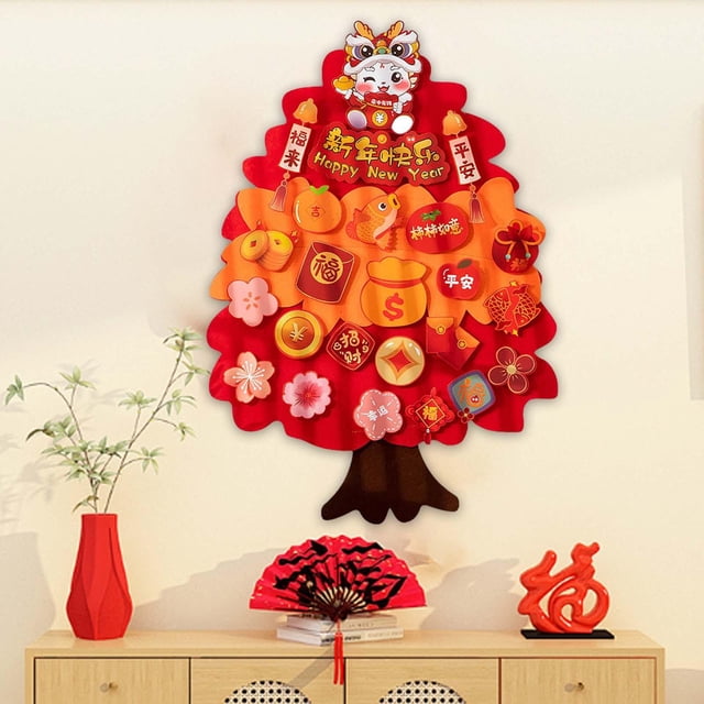 Adorno Colgante de Dinero Macarena Año Nuevo Chino Árbol de la Suerte
