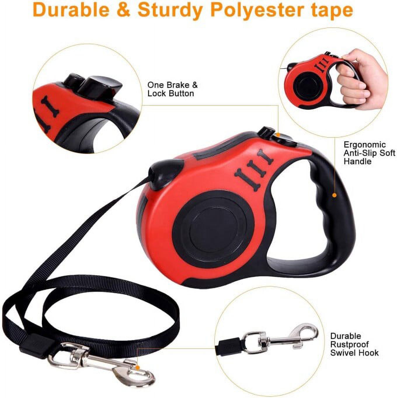 PERCEN Retractable Dog Leash 16 Feet photo 8