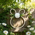 thumbnail image 5 of Nkmbld Easter Wreaths for Front Door, Easter Bunny Wooden Bead Wreath Wall Decor Holiday Arrangement for Outdoor Courtyards Rustics Hanging Ornament, 5 of 9