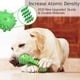 thumbnail image 4 of Cepillo de dientes verde para perros, juguete masticable, palo de limpieza dental de goma resistente a mordeduras para perros pequeños y medianos., 4 of 5