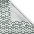 thumbnail image 4 of Ambesonne Abstract Valance Pack of 2, Curvy Stripes Waves, 42"X18", Pale Sage Green White, 4 of 5