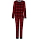 thumbnail image 3 of Conjuntos de pijamas de pijama a cuadros rojos a juego con la familia de Navidad Adepaton CJWUS-2115, 3 of 6