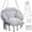 Gray, variant on LOGYAT Macrame Hanging Chair, Oversized Padded Cushion, Indoor Outdoor Swing Seat for Porch, Balcony and Bedroom, Hammock Chair for Adults, Black