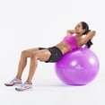 thumbnail image 3 of Black Mountain Products 2000lbs Static Strength Exercise Stability Ball with Pump, 75cm Purple, 3 of 3