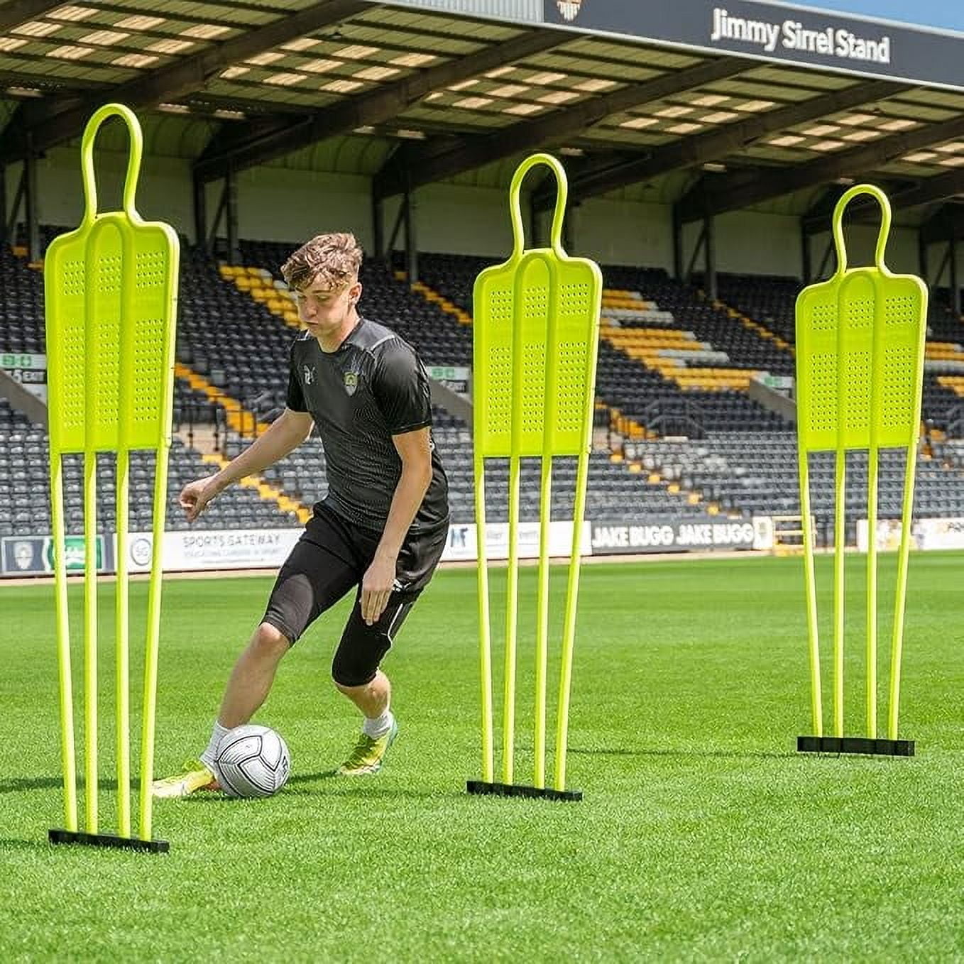 FORZA Soccer Free Kick Training Mannequin [Mini/Junior/Senior] | Durable PVC Training Dummies with Steel Ground Spikes - Optional Carry Bag