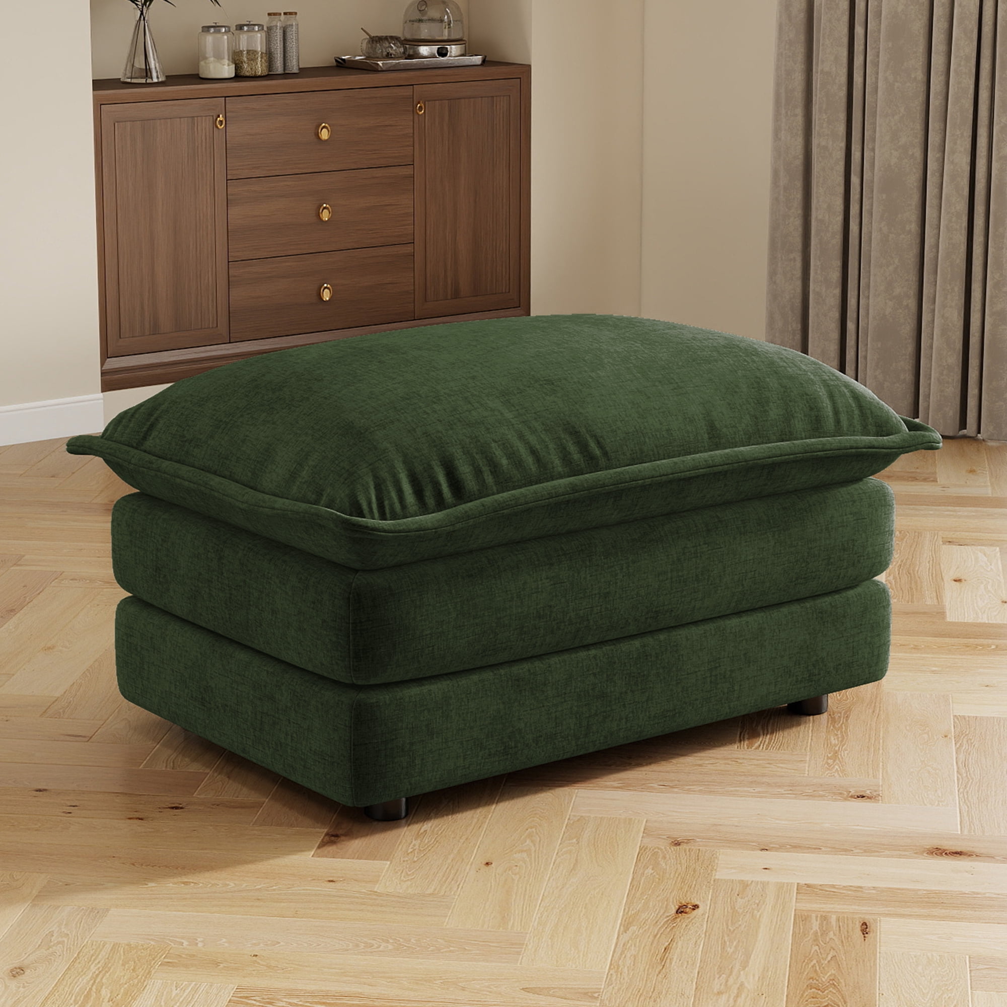 Modular Sectional Sofa Chenille Fabric Solid Wood Frame Flexible Combination for Living Room Home Theater