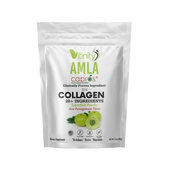 VITINITY SUPER FOOD COLLAGEN ( TYPE 1 & TYPE 3) POWDER WITH CLINICALLY PROVEN INGREDIENT (AMLA) FOR ADULTS ( 30 DAY SUPPLY)