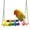 Colorful A, variant on Bird Swing, Parakeet Swing, Parrot Perch Stand, Natural Wooden Swing Hanging Toys for Budgerigar, Parakeet, Conure, Cockatiel, Mynah, Love Birds, Finches.