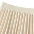 thumbnail image 5 of ShomPort Skirts for Women Lace Long Skirts Elastic High Waist Layered Midi Skirts Elegant Summer A-Line Skirts for Ladies (One Size, Beige), 5 of 6