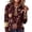 Gold-B#40830HH, variant on Hearthz Christmas Waffle Knit Women's Polo Shirts Xmas Print Womens Henley Shirts Button V Neck Long Sleeve Uniform Tops Relaxed Fit Office Daily Oversized Tshirts for Women