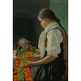 thumbnail image 2 of Jozef Hanula 14x18 Gold Ornate Wood Frame and Double Matted Museum Art Print Titled - Satellite (1906-1926), 2 of 4