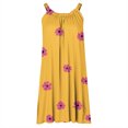 thumbnail image 5 of Ovzne Robes Grande Taille pour Femmes Rondes Robe d'Été Imprimée Ample Col en V Sans Manches Robes d'Été avec Poches Robe Grande Taille Imprimée Liquidation, 5 of 5