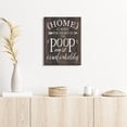 thumbnail image 3 of Poop Sign Bathroom Wall Art, Brown Bathroom Picture Wall Decor Rustic Framed Home Wash RoomToilet Wall Decor, 3 of 5