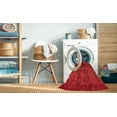 thumbnail image 2 of Ahgly Company Machine Washable Indoor Square Abstract Ferrari Red Area Rugs, 7' Square, 2 of 7