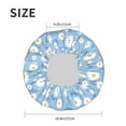 thumbnail image 3 of Daisies Flowers Bloom Shower Cap, Reusable Bath Hair Hat for all Hair Lengths Hair Cover with Elastic Band Double Waterproof Layers Bathing Hat, 3 of 5