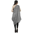 thumbnail image 5 of Moomaya Women's Printed One-Shoulder Cowl Kurti Sleeveless Dress Boho Party Designer Clothing, 5 of 7