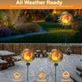 thumbnail image 4 of 32" Sun Moon Fairy Solar Garden Lights，Garden Solar Lights Decor, Pathway Outdoor Stake Lights, Landscape Lights for Yard, 4 of 7