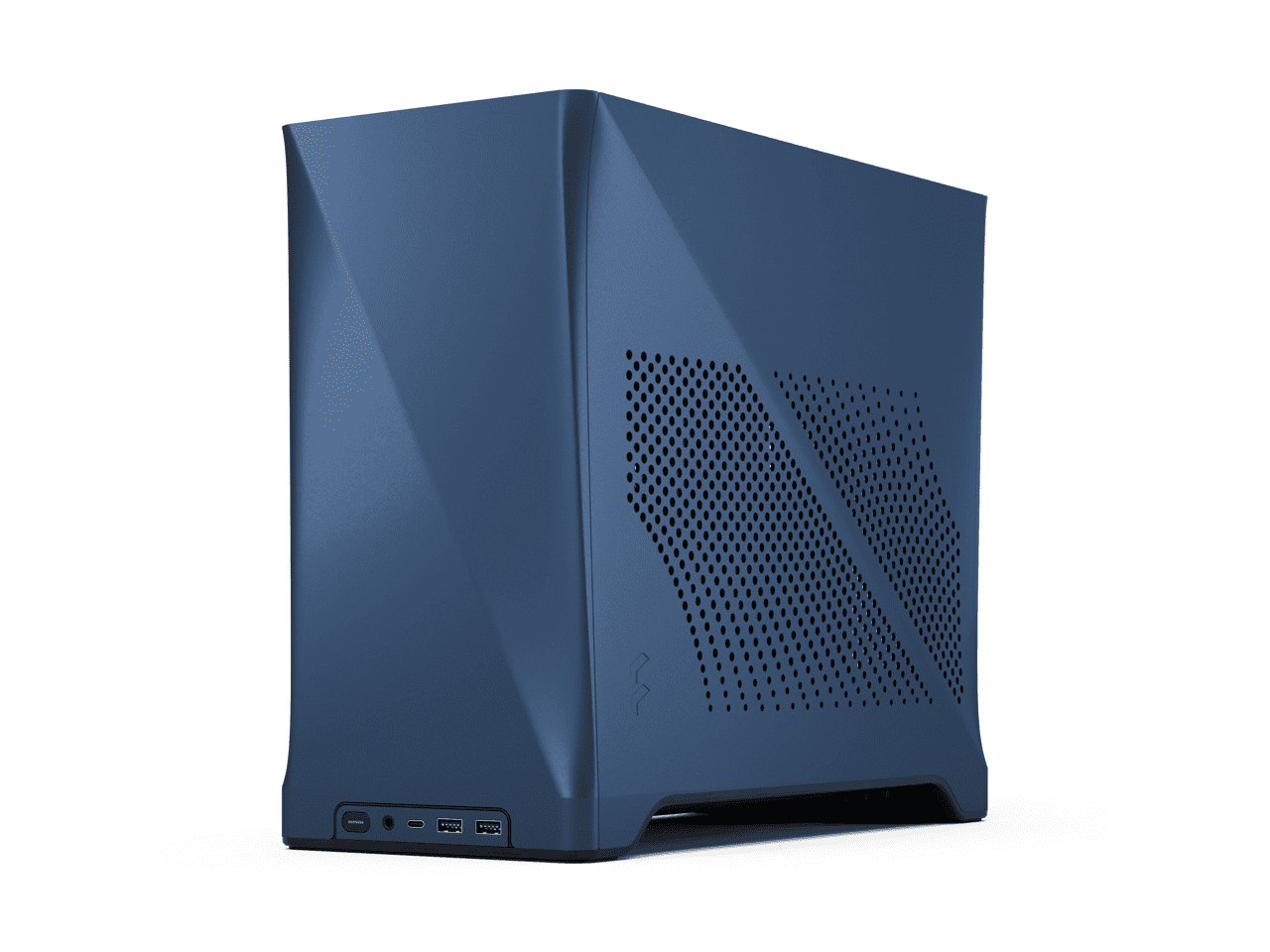 Fractal Design Era 2 Midnight Blue Anodized Aluminum/Steel Mini-ITX Compact Small Form Factor PC Case