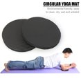 thumbnail image 3 of WDOplteas 2x Plank Workout Round Knee Pad Fitness Push-Up Yoga Rebound Mat (Nero), 3 of 9