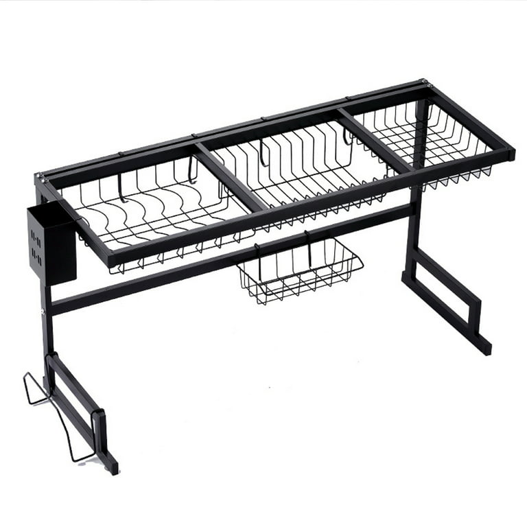NEW 37x10x31 Inch Tall 2 Tier Over Sink Dish Drying Rack